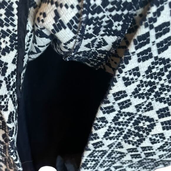 Sz 4 TORY BURCH Designer Geometric Sleeveless Fit and Flare Jewel Neck Dress EUC - Picture 12 of 16